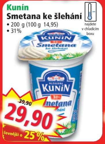 Smetana ke šlehání