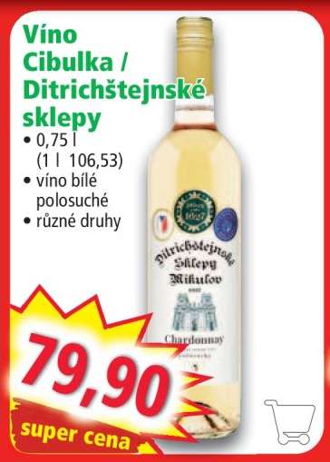 Víno Cibulka / Ditrichštejnské sklepy
