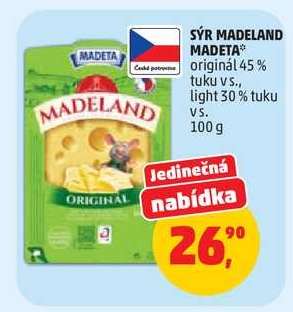 SÝR MADELAND Madeta