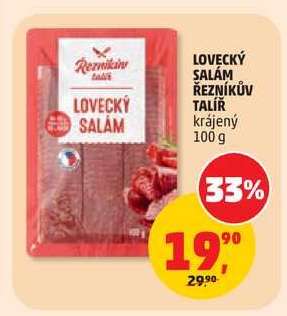 LOVECKÝ SALÁM ŘEZNÍKŮV TALÍŘ