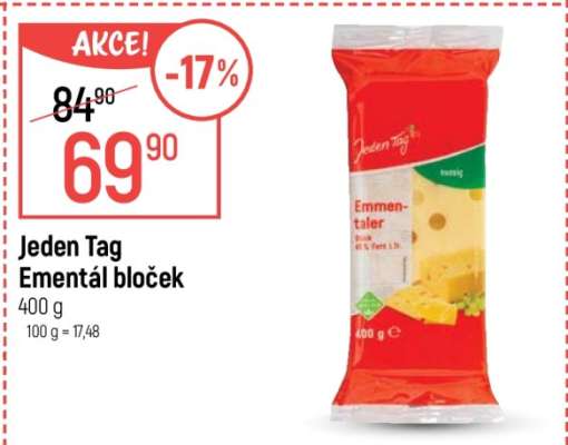 Jeden Tag Ementál bloček