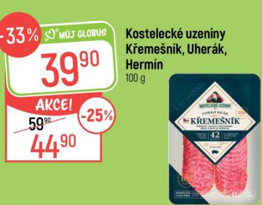Kostelecké uzeniny Křemešník, Uherák, Hermín
