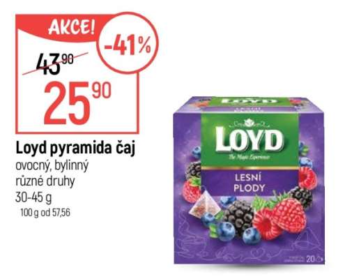 Loyd pyramida čaj
