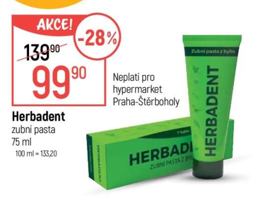 Herbadent zubní pasta