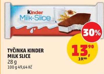 TYČINKA KINDER MILK-SLICE