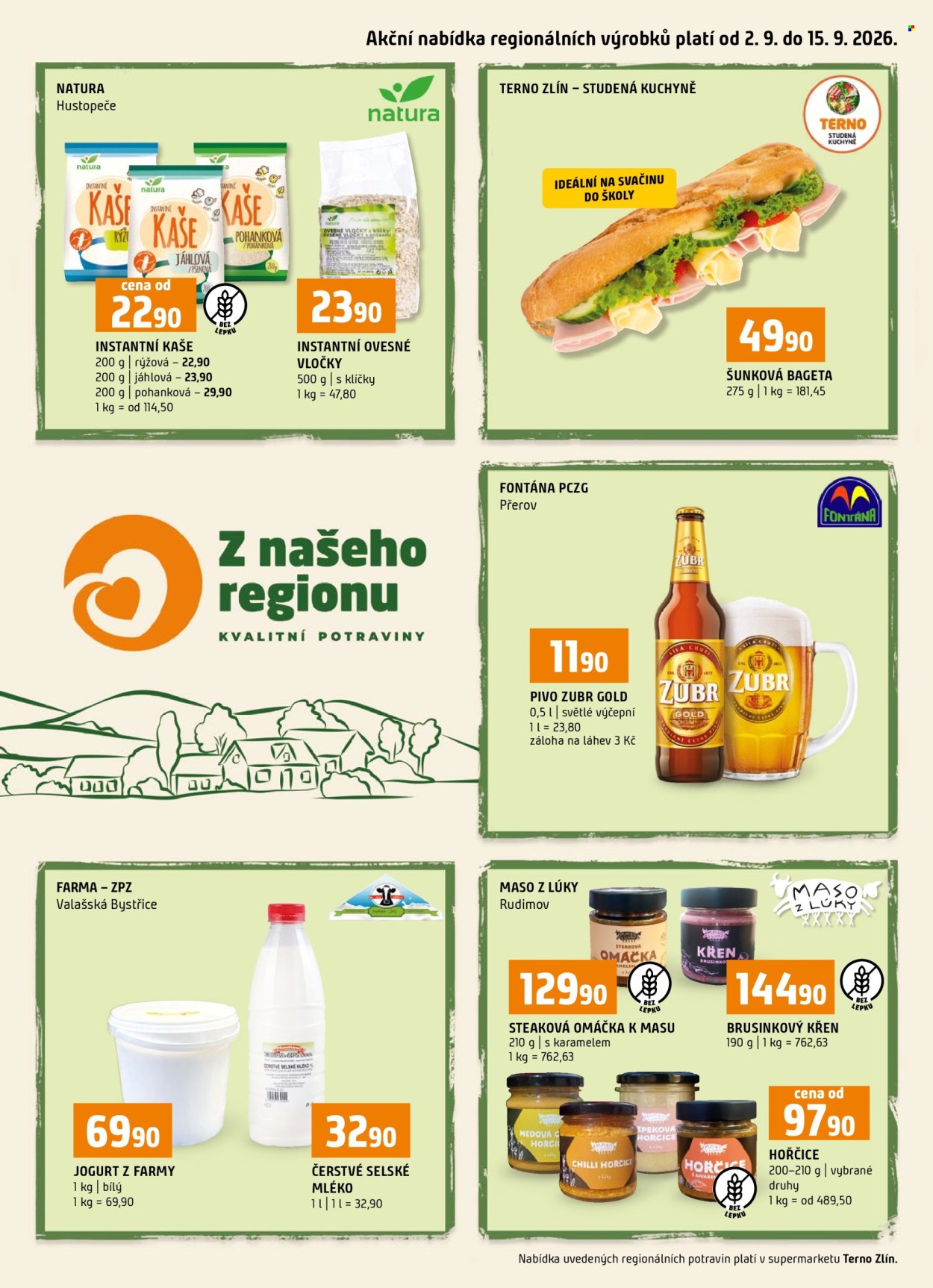 Leták coop TERNO - 2.9.2026 - 15.9.2026. Strana 1