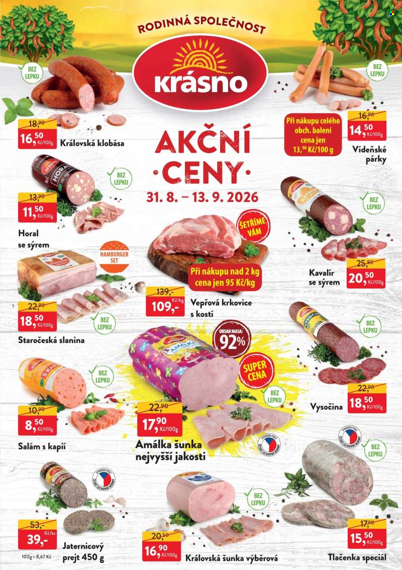 Leták MP Krásno - 31.8.2026 - 13.9.2026.