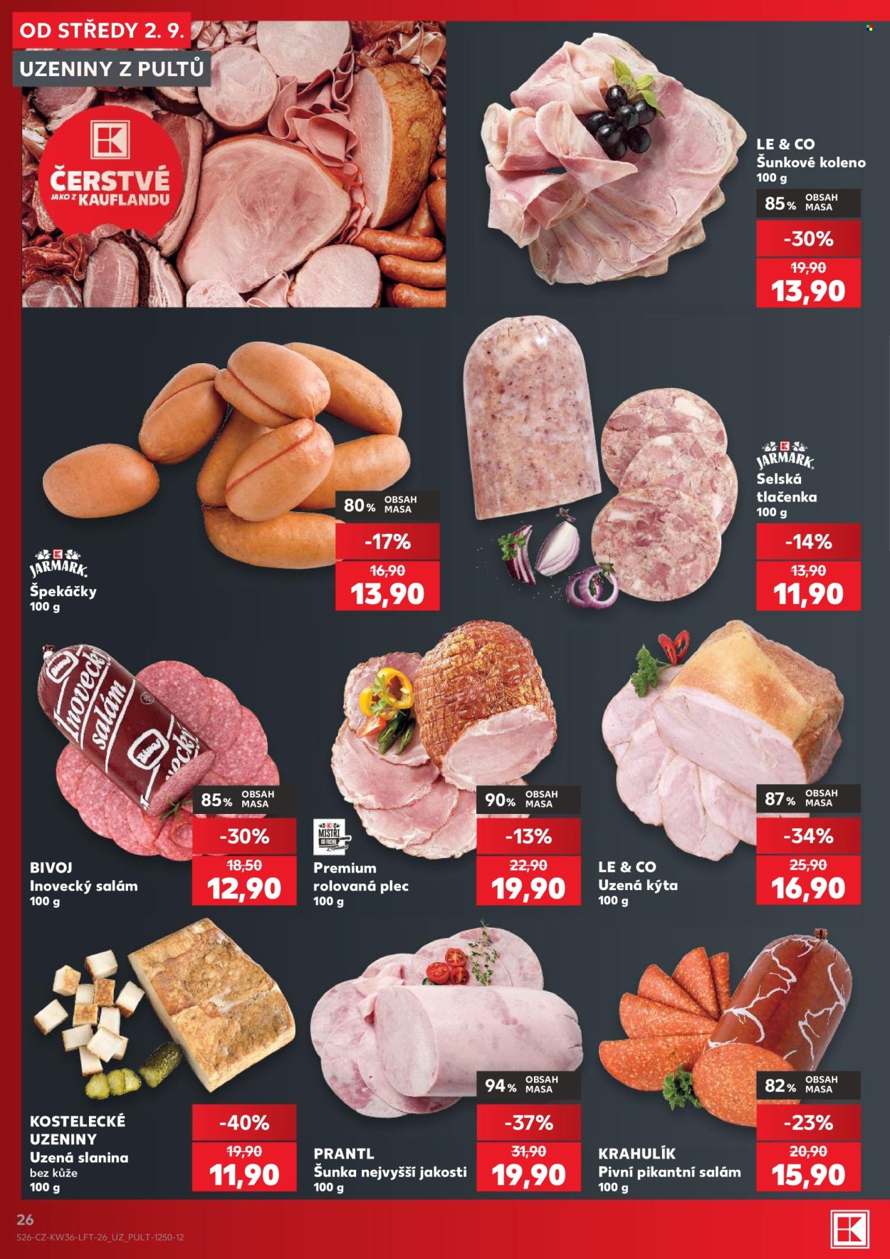 Leták Kaufland - 2.9.2026 - 8.9.2026. Strana 26