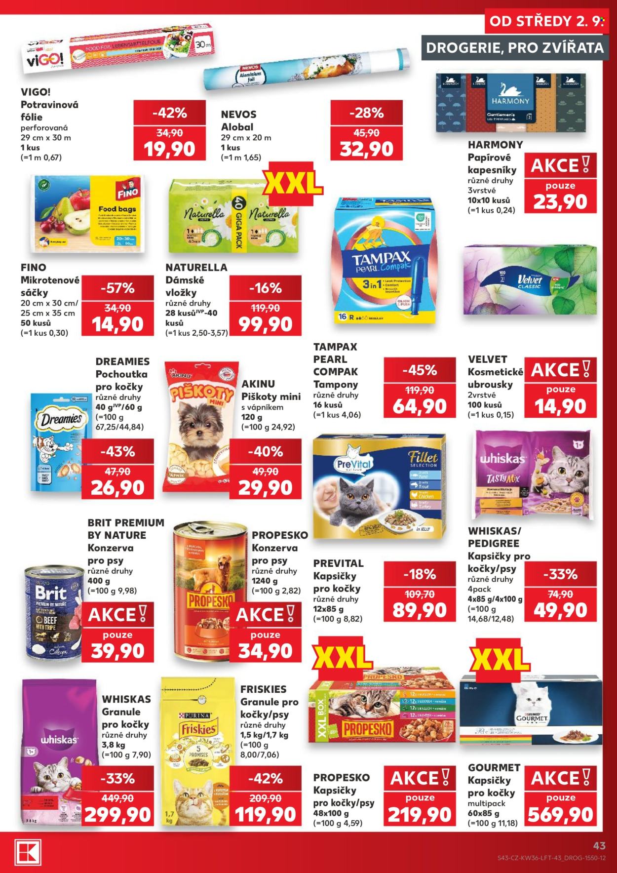 Leták Kaufland - 2.9.2026 - 8.9.2026. Strana 43