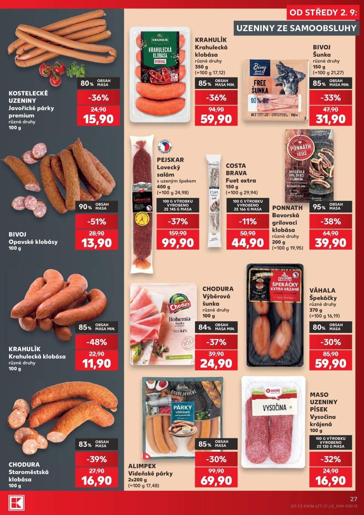Leták Kaufland - 2.9.2026 - 8.9.2026. Strana 27