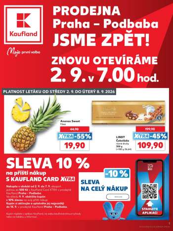 Leták Kaufland - 2.9.2026 - 8.9.2026.
