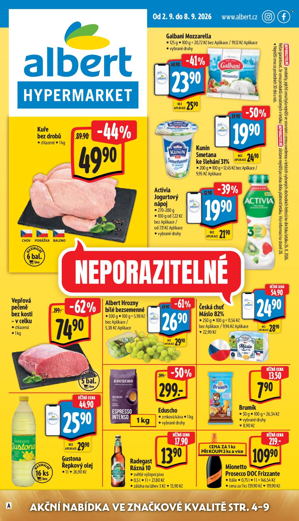 Leták Albert Hypermarket - 2.9.2026 - 8.9.2026. Strana 1