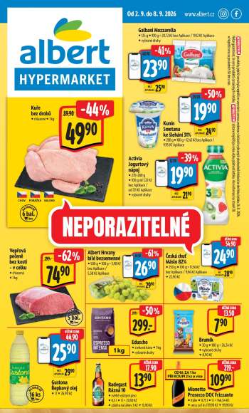Leták Albert Hypermarket - 2.9.2026 - 8.9.2026.