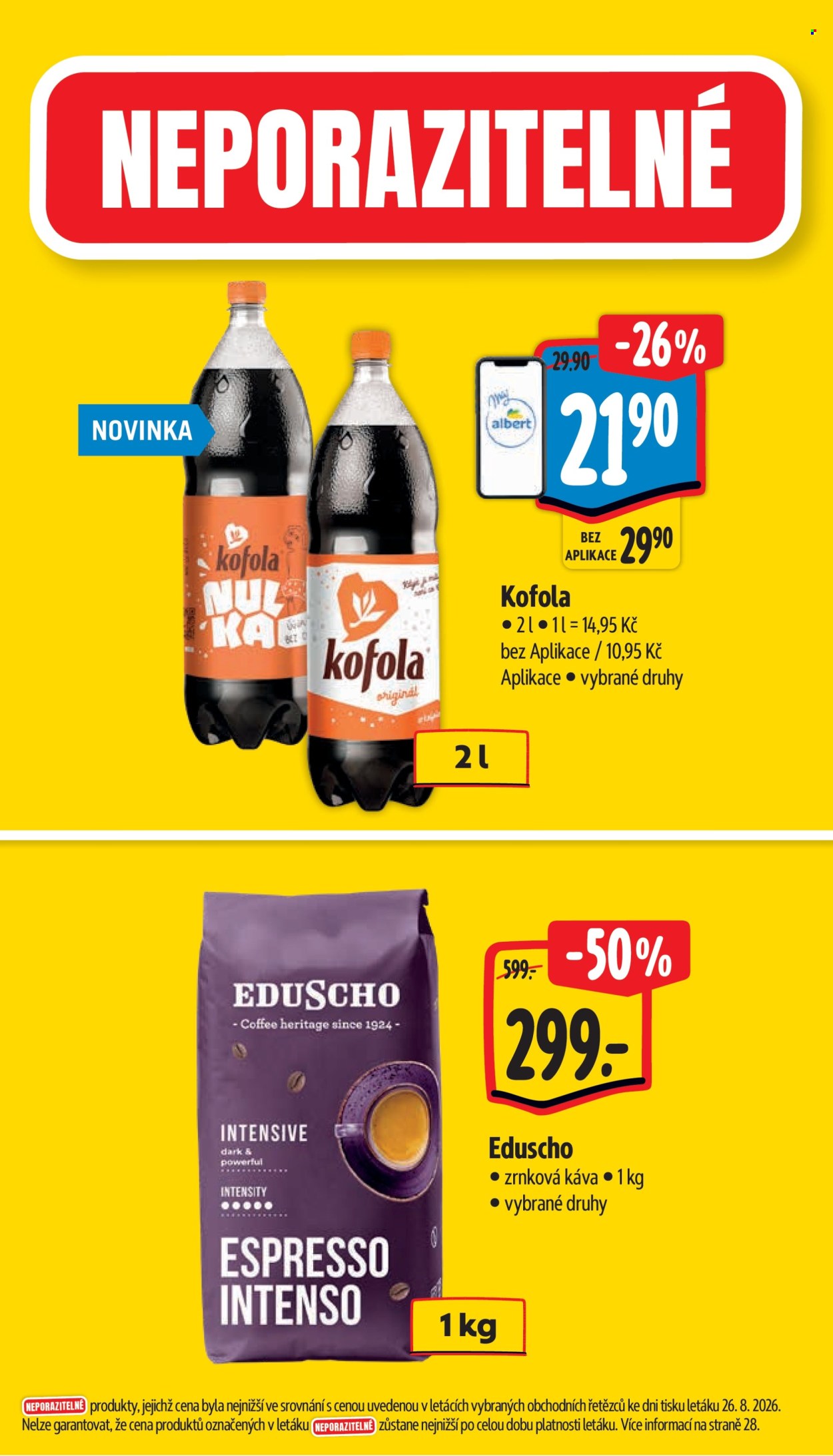 Leták Albert Hypermarket - 2.9.2026 - 8.9.2026. Strana 4