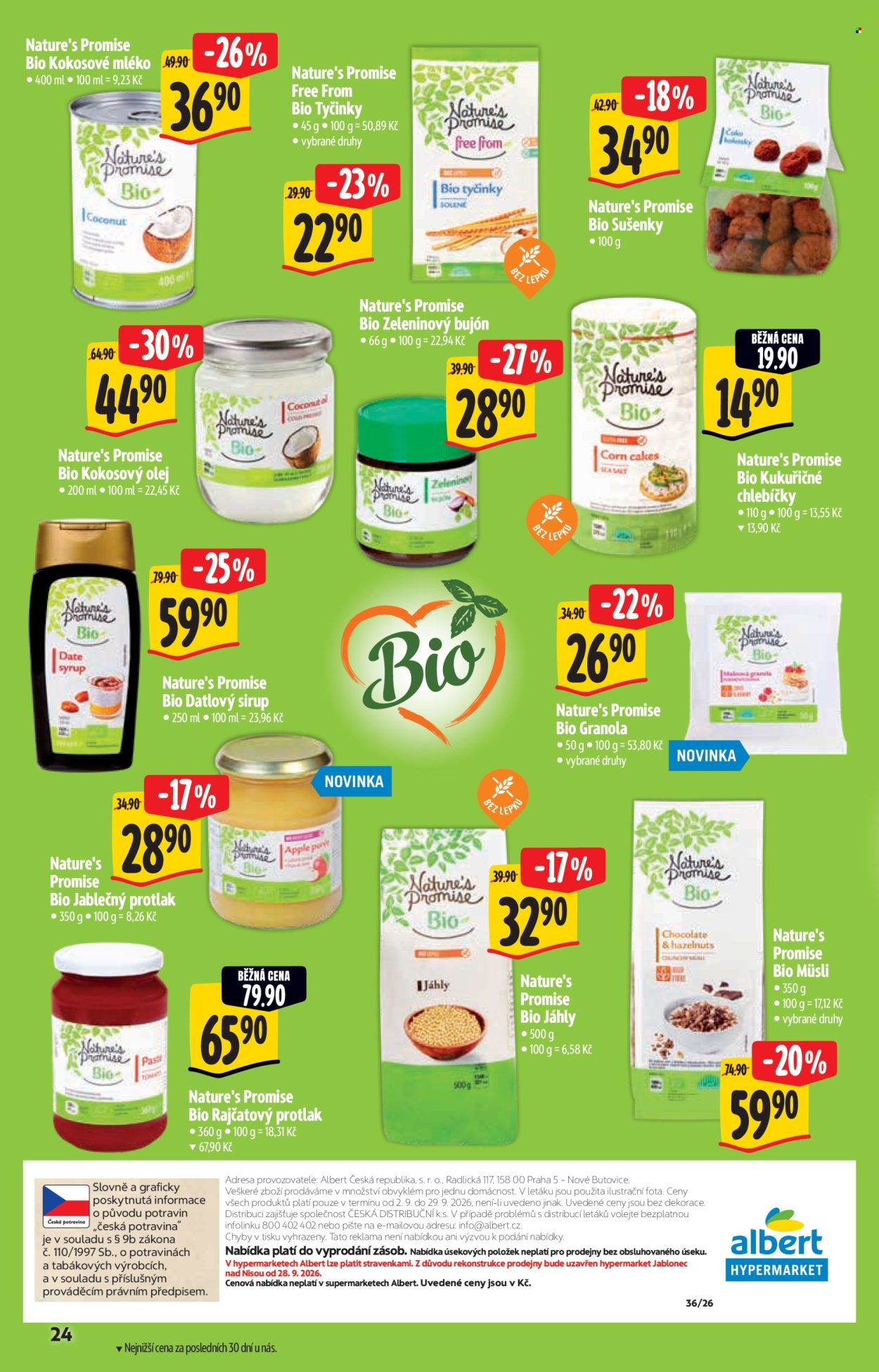 Leták Albert Hypermarket - 2.9.2026 - 29.9.2026. Strana 24