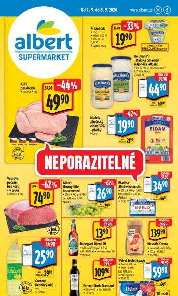 Leták Albert Supermarket - 2.9.2026 - 8.9.2026.