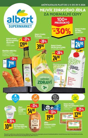 Leták Albert Supermarket - 2.9.2026 - 29.9.2026.