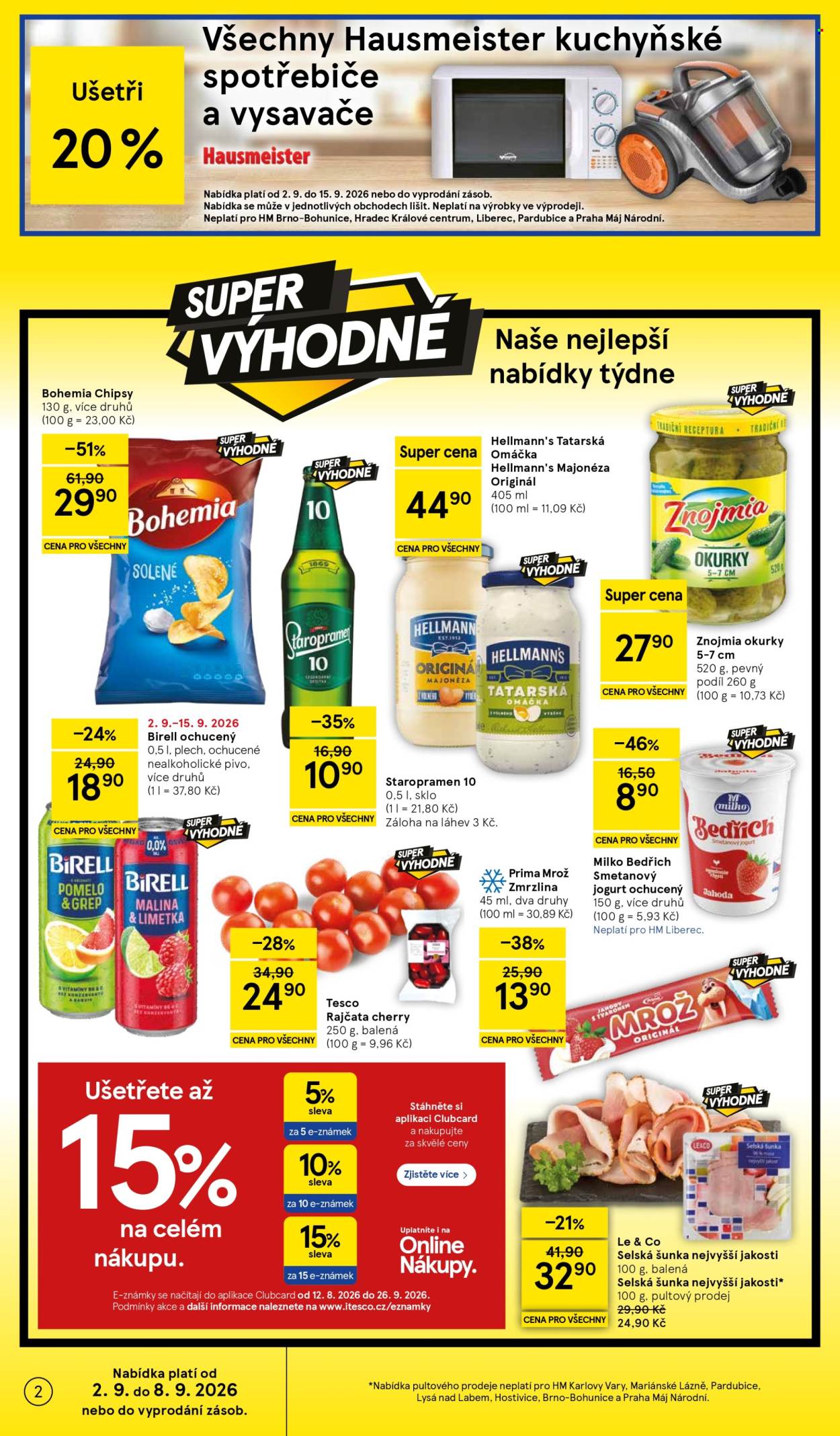 Leták TESCO - 2.9.2026 - 8.9.2026. Strana 2