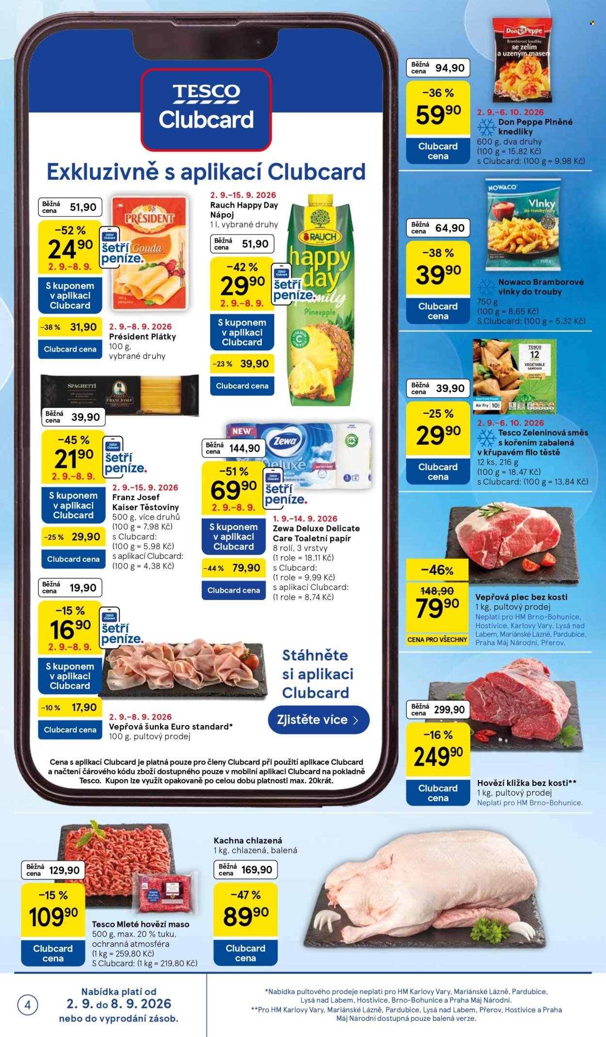 Leták TESCO - 2.9.2026 - 8.9.2026. Strana 4
