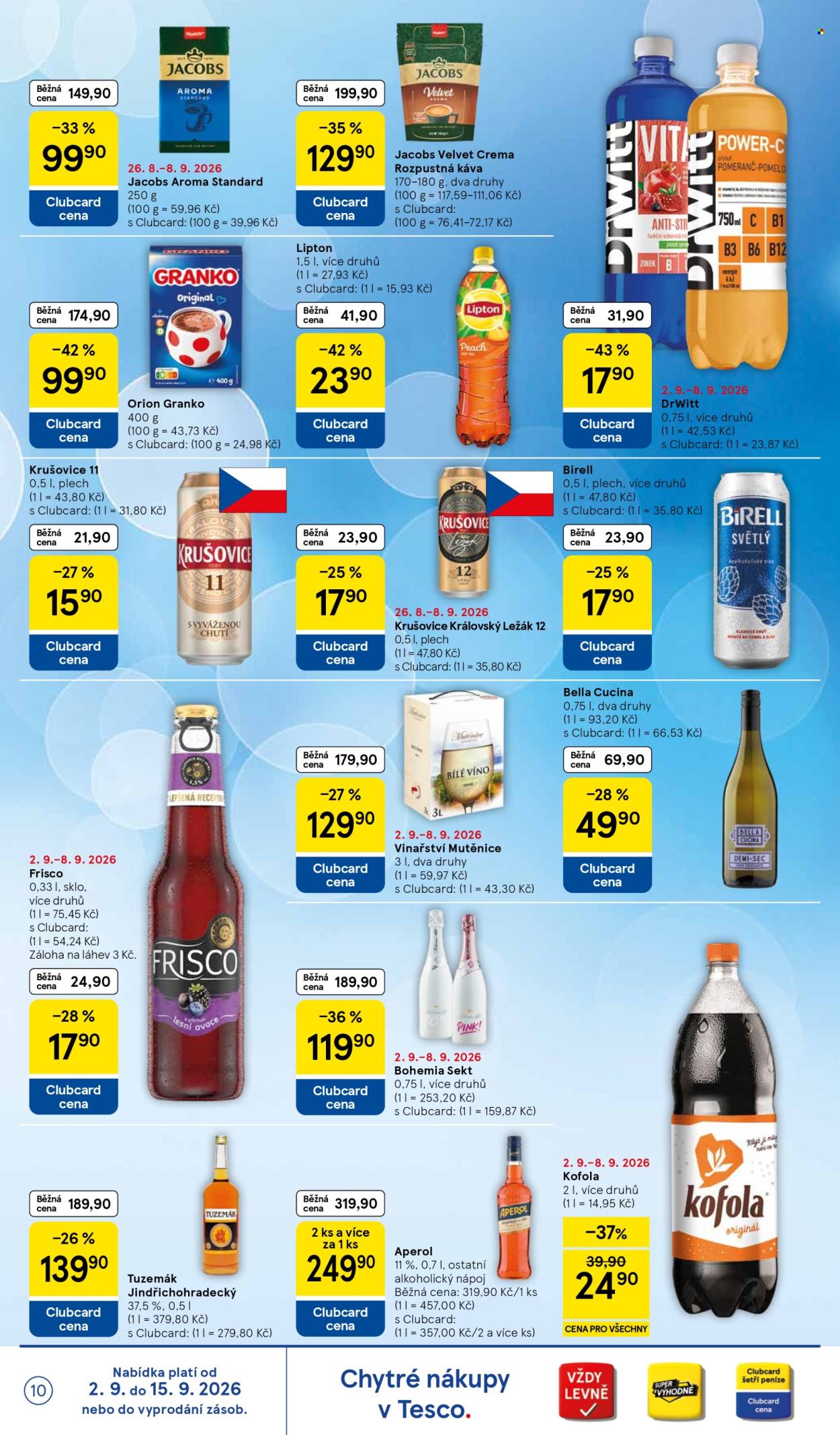 Leták TESCO - 2.9.2026 - 8.9.2026. Strana 10