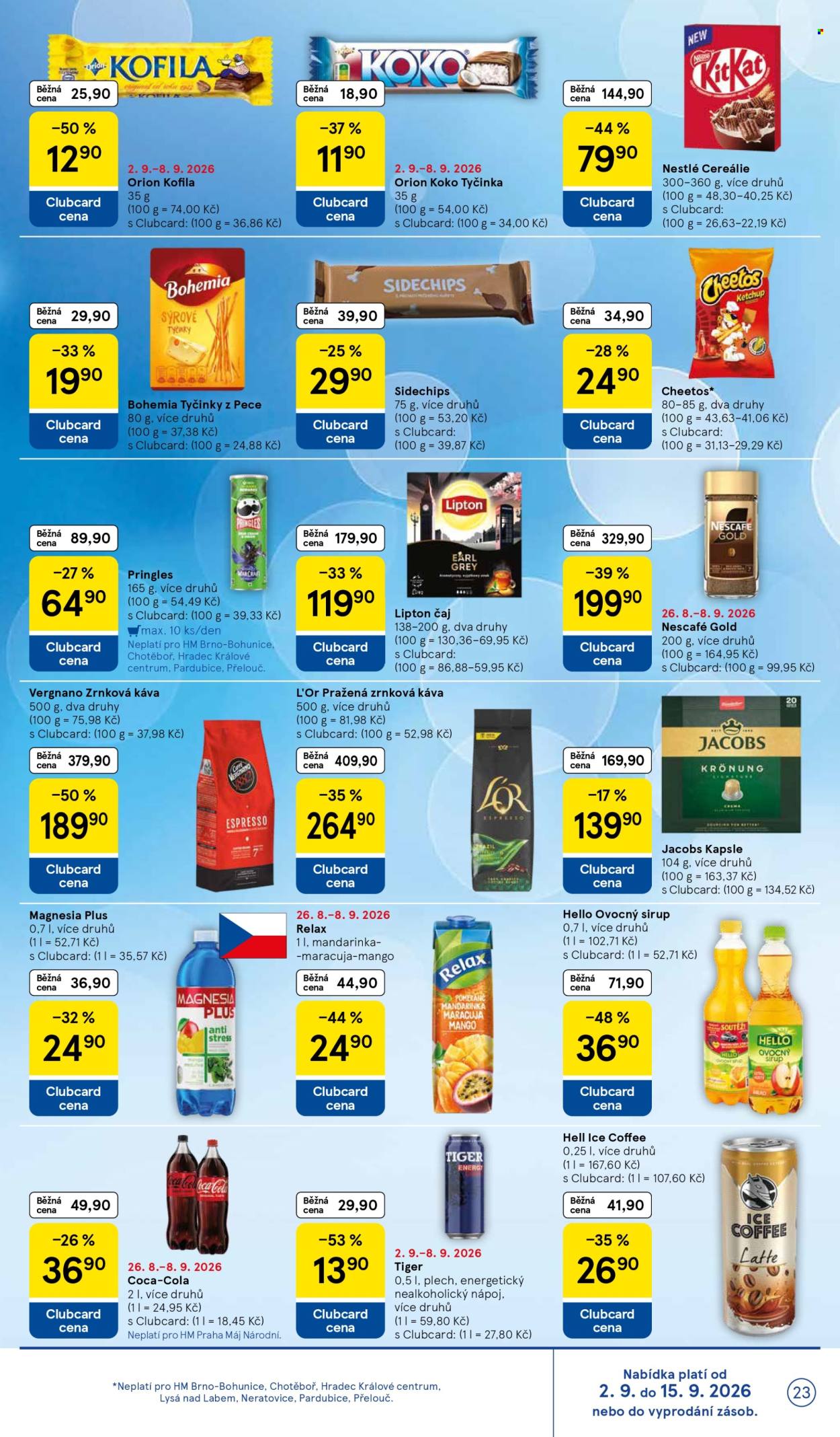 Leták TESCO - 2.9.2026 - 8.9.2026. Strana 23