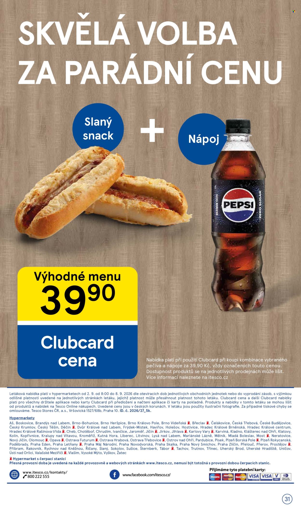 Leták TESCO - 2.9.2026 - 8.9.2026. Strana 31