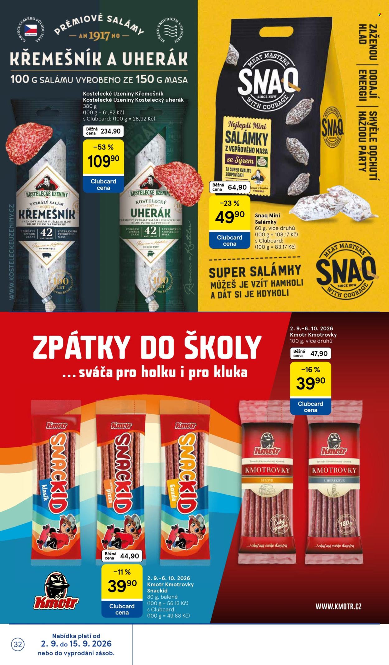Leták TESCO - 2.9.2026 - 8.9.2026. Strana 32