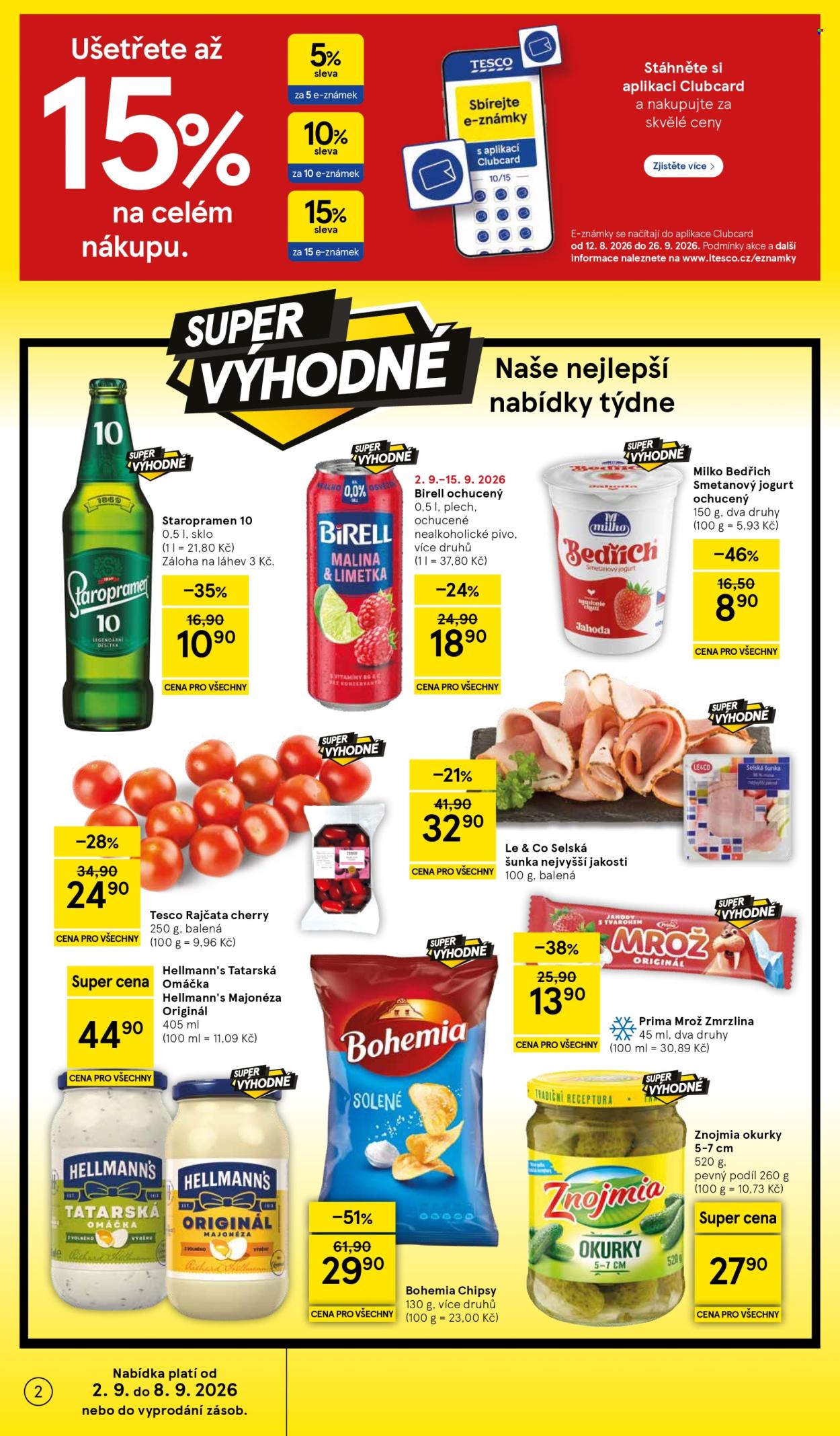 Leták TESCO supermarket - 2.9.2026 - 8.9.2026. Strana 2