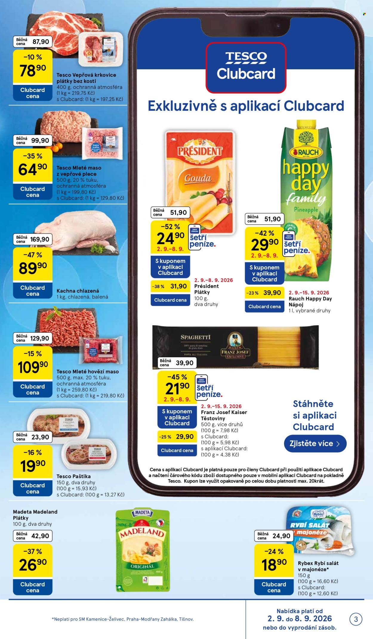 Leták TESCO supermarket - 2.9.2026 - 8.9.2026. Strana 3