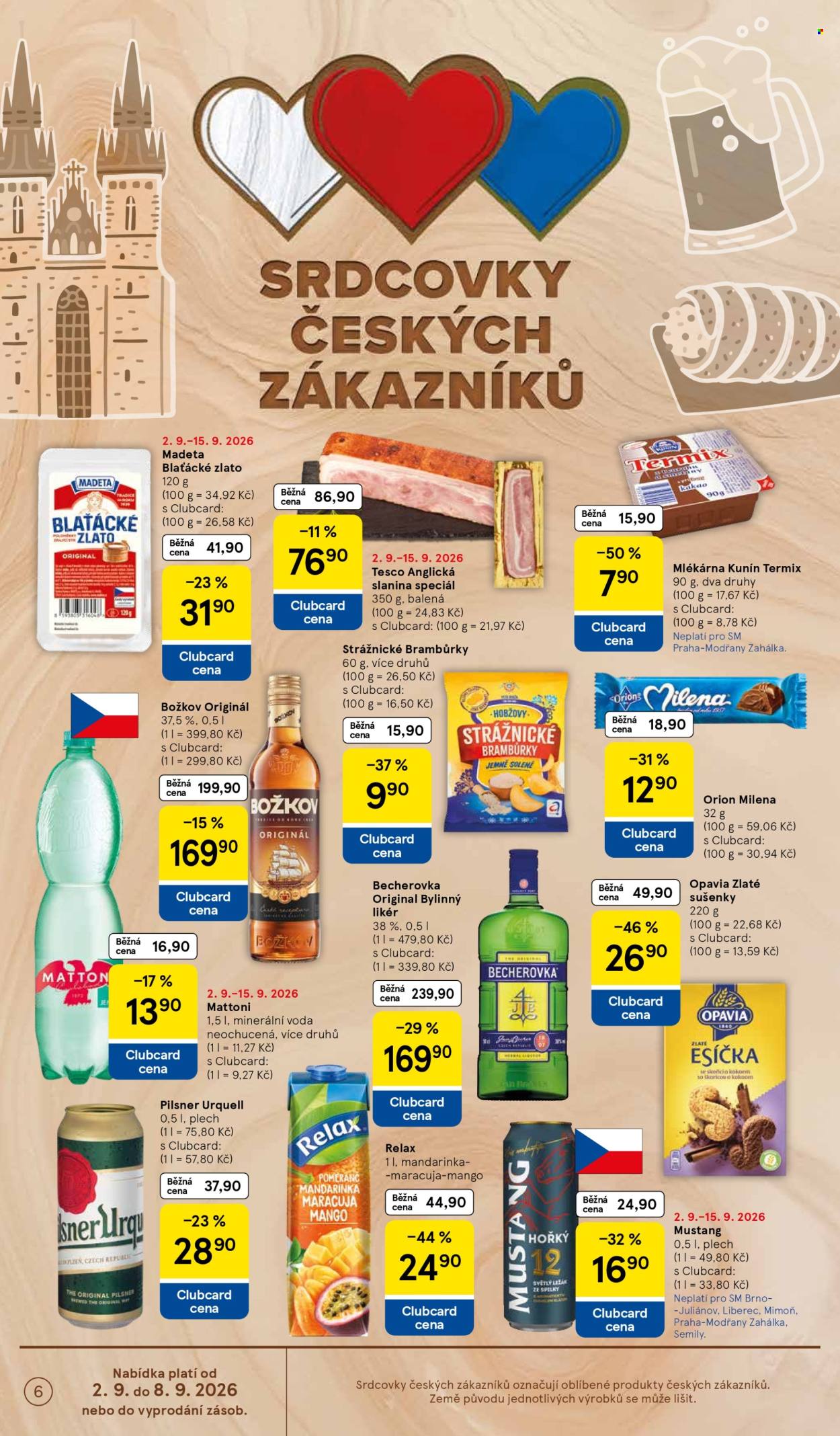 Leták TESCO supermarket - 2.9.2026 - 8.9.2026. Strana 6