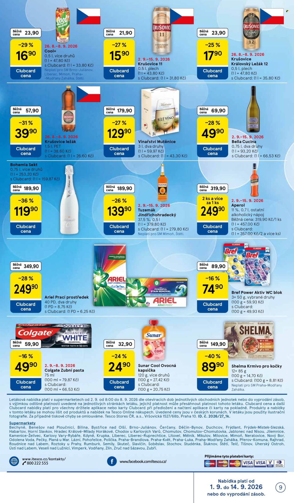 Leták TESCO supermarket - 2.9.2026 - 8.9.2026. Strana 9