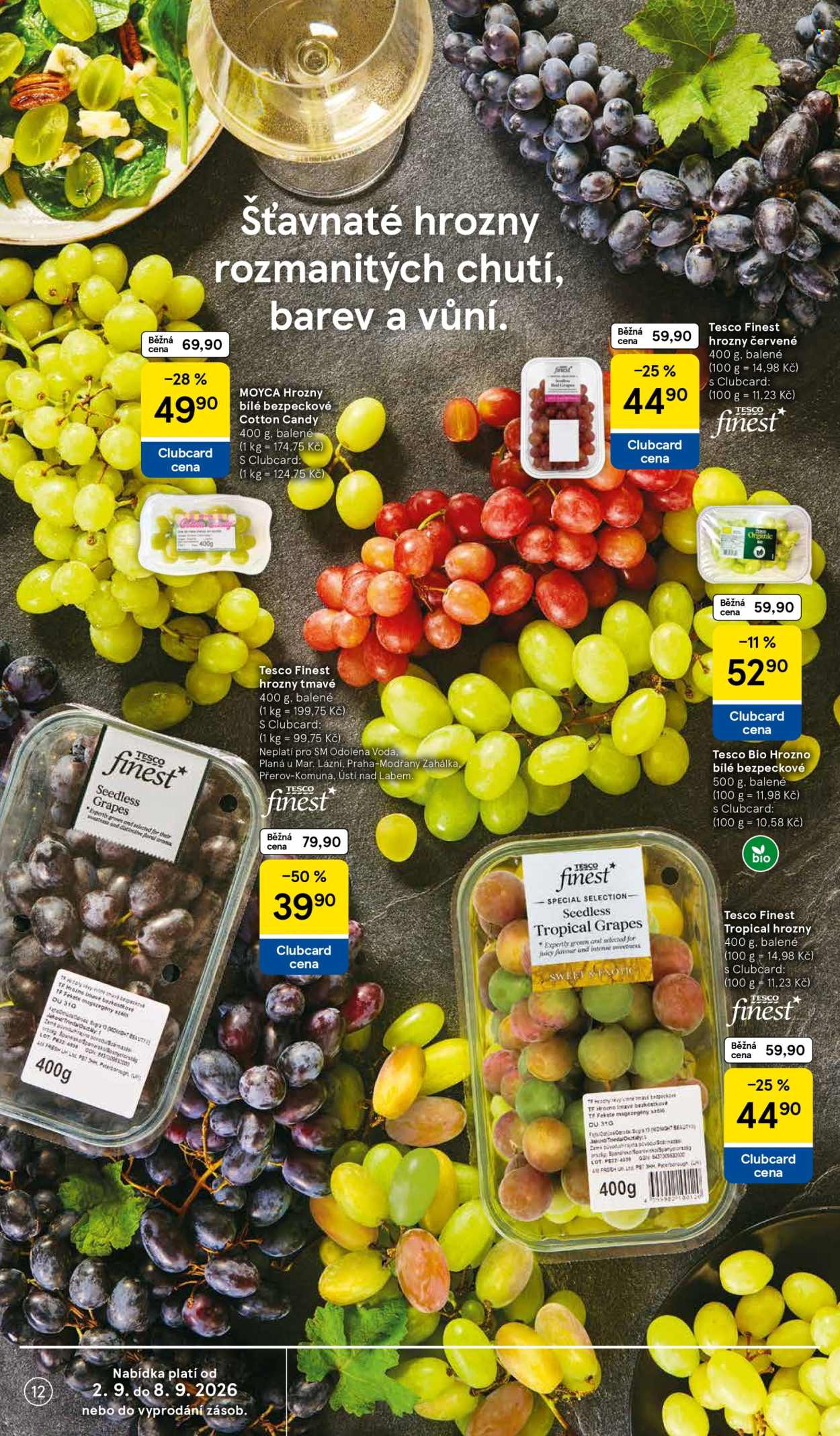 Leták TESCO supermarket - 2.9.2026 - 8.9.2026. Strana 12