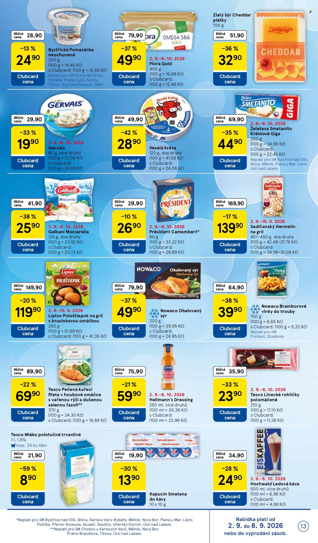 Leták TESCO supermarket - 2.9.2026 - 8.9.2026. Strana 13