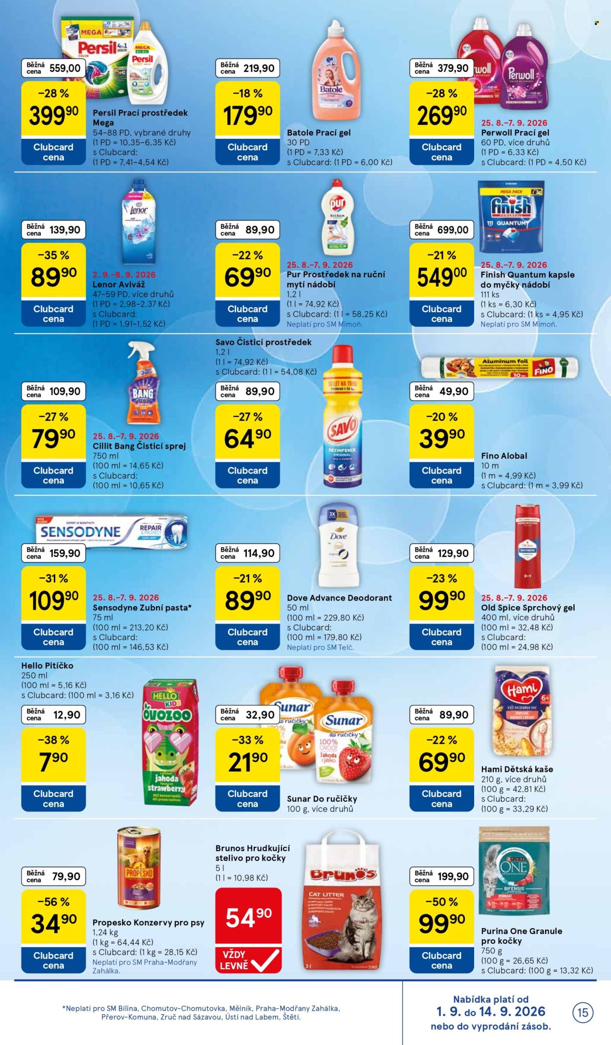 Leták TESCO supermarket - 2.9.2026 - 8.9.2026. Strana 15
