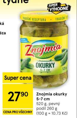 Znojmia Okurky 5–7 cm