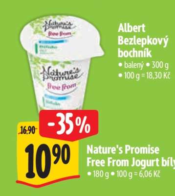 Nature’s Promise Free from Jogurt bílý