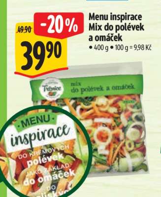Menu inspirace Mix do polévek a omáček