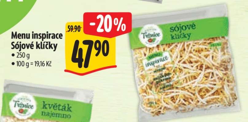Menu inspirace Sójové klíčky