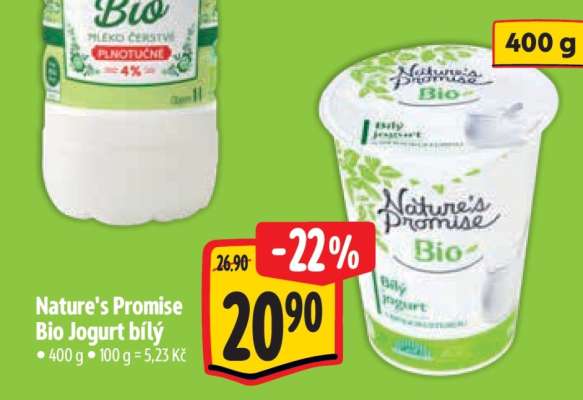 Nature’s Promise Bio Jogurt bílý