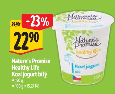 Nature’s Promise Healthy life Kozí jogurt bílý