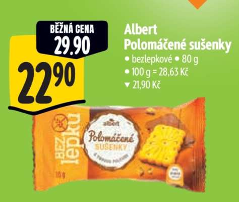 Albert Polomáčené sušenky