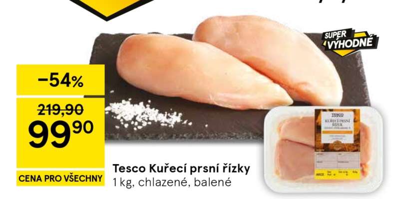 Tesco Kuřecí prsní řízky