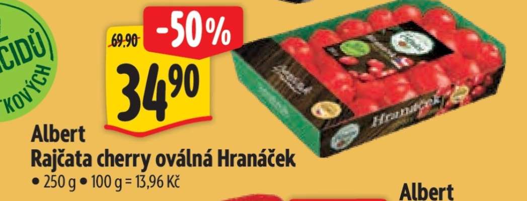 Albert Rajčata cherry oválná Hranáček
