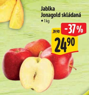 Jablka Jonagold skládaná