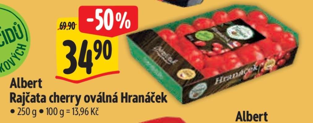 Albert Rajčata cherry oválná Hranáček