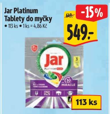 Jar Platinum tablety do myčky