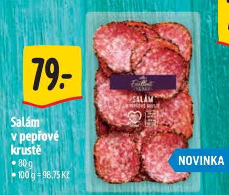 Salám v pepřové krustě