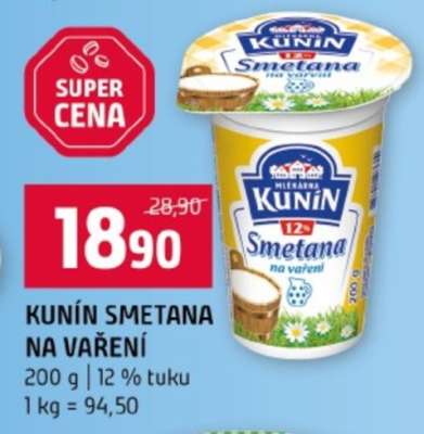 KUNÍN SMETANA NA VAŘENÍ