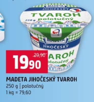 Madeta Jihočeský tvaroh