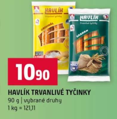 Havlík Trvanlivé tyčinky